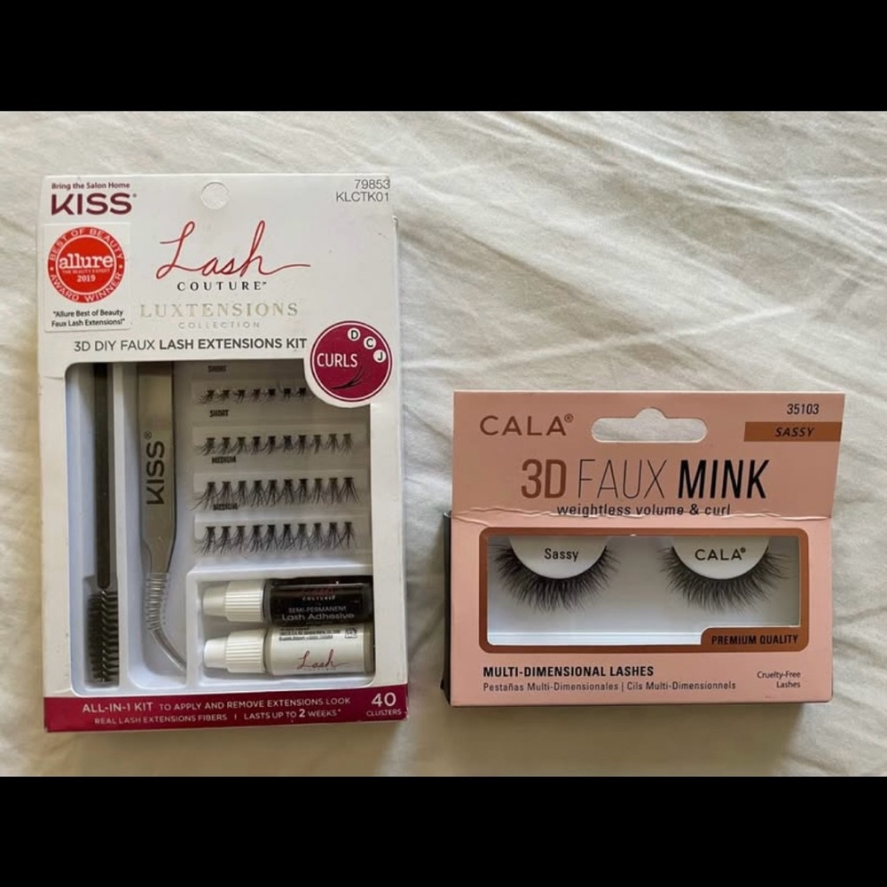 KISS and CALA Lash Extensions Kit - Black